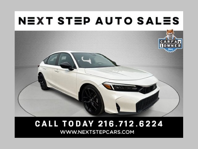 2025 Honda Civic Sport — rebuilt & branded title, 22% below market