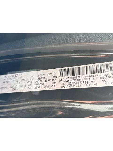 2017 Jeep Wrangler Unlimited Sport