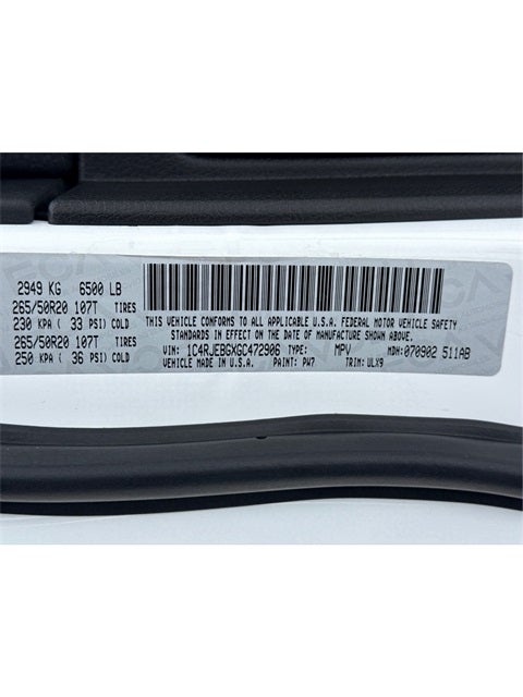 2016 Jeep Grand Cherokee Limited