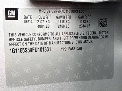 2015 Chevrolet Impala LTZ 2LZ