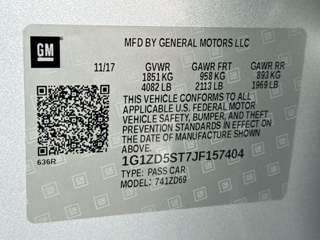 2018 Chevrolet Malibu LT