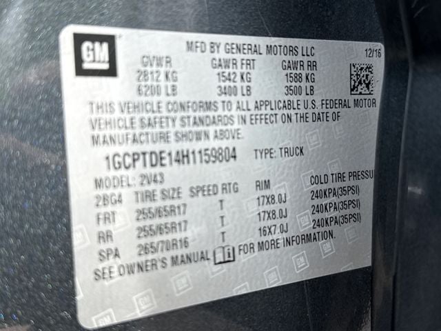 2017 Chevrolet Colorado Z71