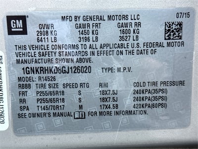 2016 Chevrolet Traverse 2LT 2LT