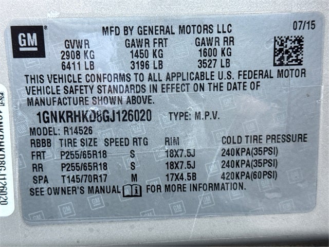 2016 Chevrolet Traverse 2LT 2LT