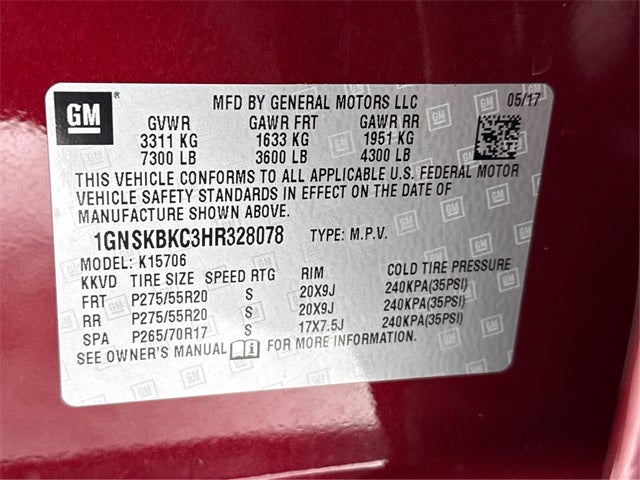 2017 Chevrolet Tahoe LT