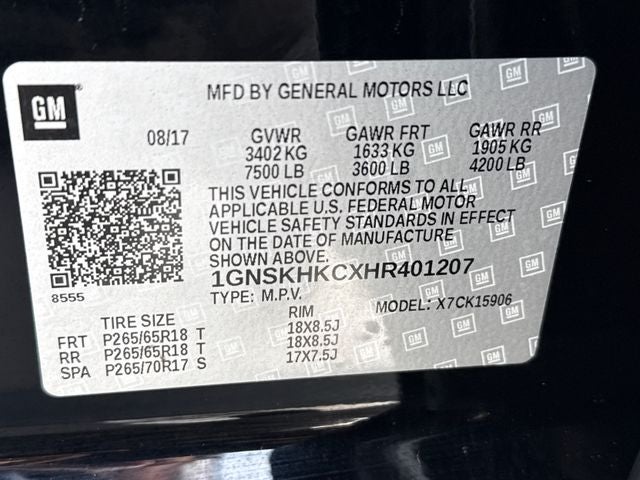 2017 Chevrolet Suburban LT