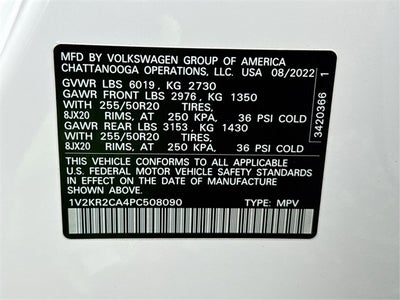 2023 Volkswagen Atlas 3.6L V6 SE w/Technology