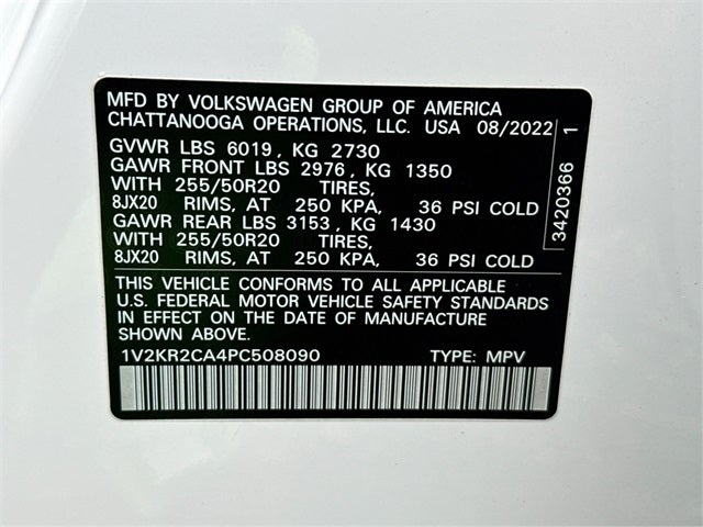 2023 Volkswagen Atlas 3.6L V6 SE w/Technology