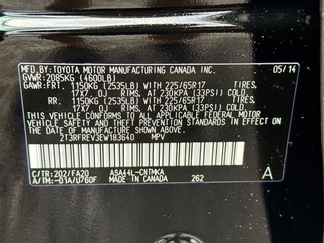 2014 Toyota RAV4 XLE