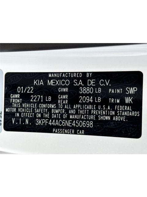 2022 Kia Forte GT