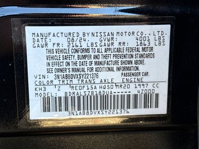 2025 Nissan Sentra SR