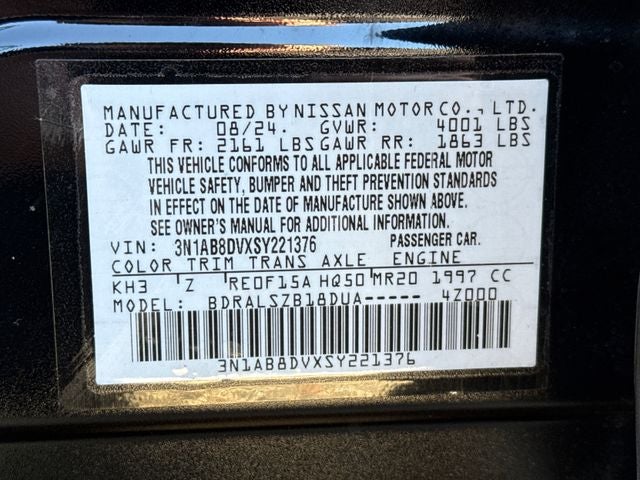 2025 Nissan Sentra SR