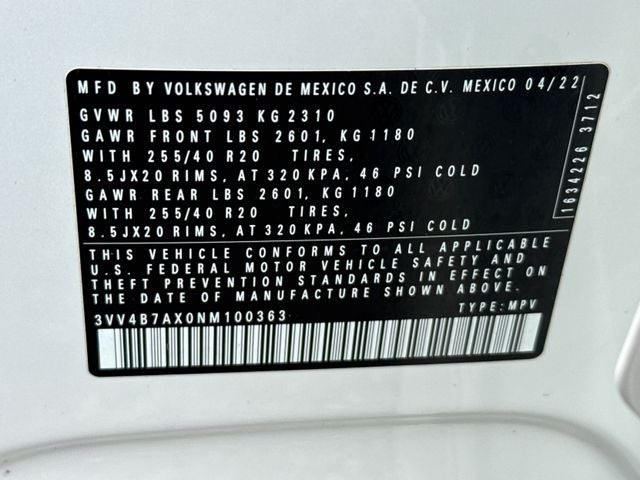2022 Volkswagen Tiguan 2.0T SEL R-Line