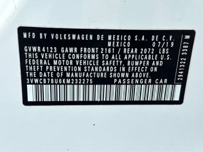 2019 Volkswagen Jetta 1.4T SE