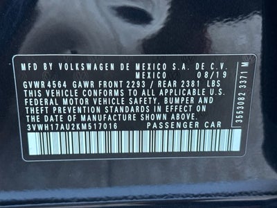 2019 Volkswagen Golf Alltrack TSI SE 4Motion