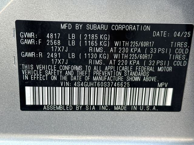 2025 Subaru Crosstrek Wilderness