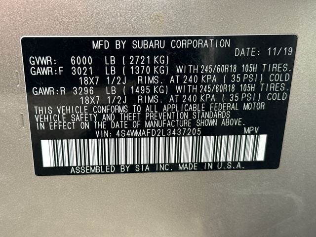 2020 Subaru Ascent Premium
