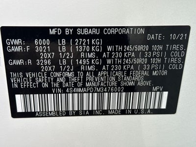 2021 Subaru Ascent Limited