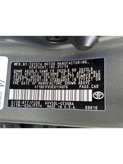 2014 Toyota Camry Hybrid XLE