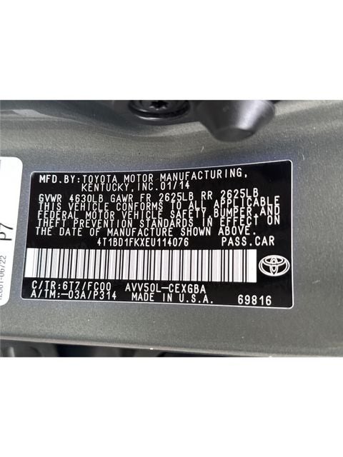 2014 Toyota Camry Hybrid XLE