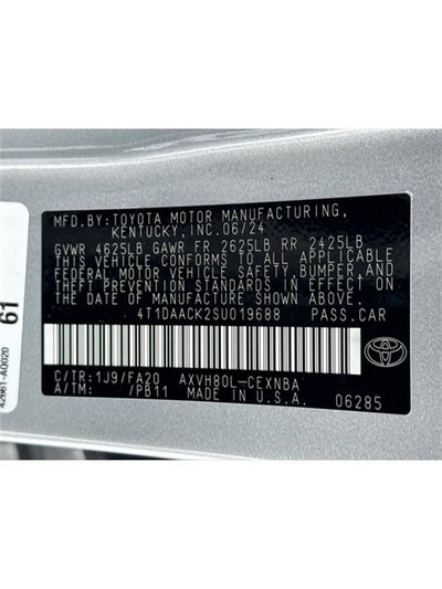 2025 Toyota Camry SE