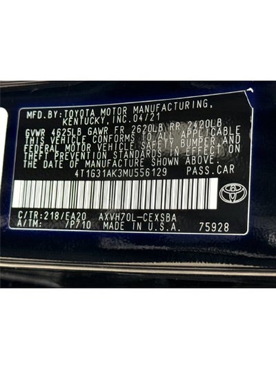 2021 Toyota Camry Hybrid SE