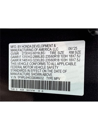 2025 Honda Odyssey EX-L