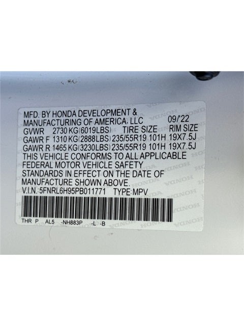 2023 Honda Odyssey Elite