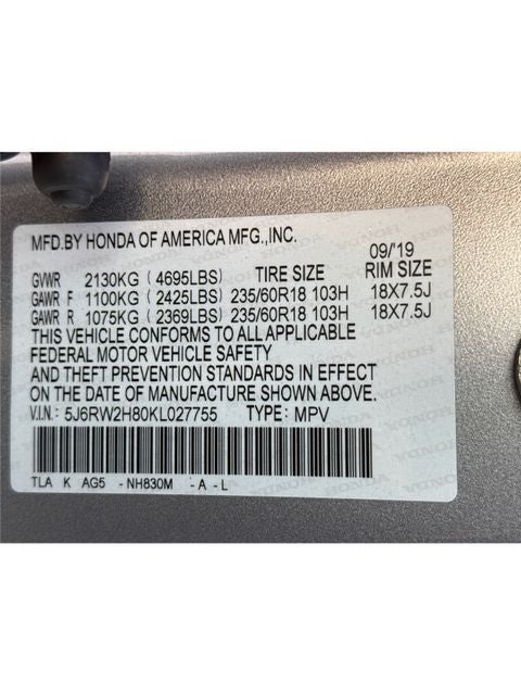 2019 Honda CR-V EX-L