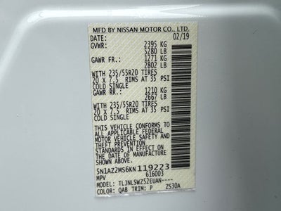 2019 Nissan Murano Platinum