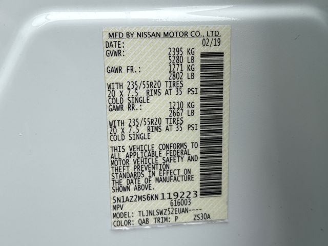 2019 Nissan Murano Platinum