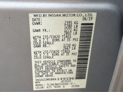 2019 Nissan Murano SL