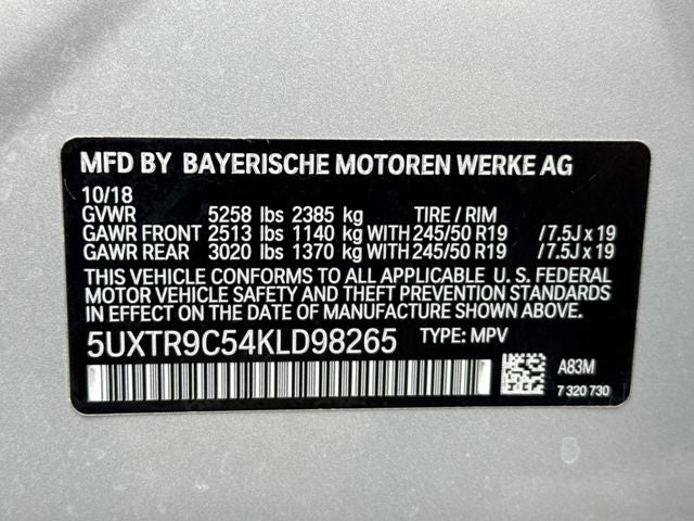 2019 BMW X3 xDrive30i