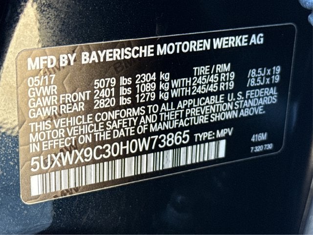 2017 BMW X3 xDrive28i