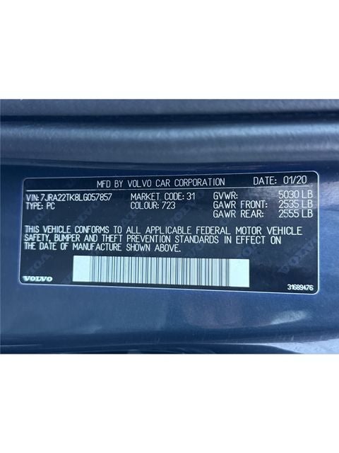 2020 Volvo S60 T6 Momentum