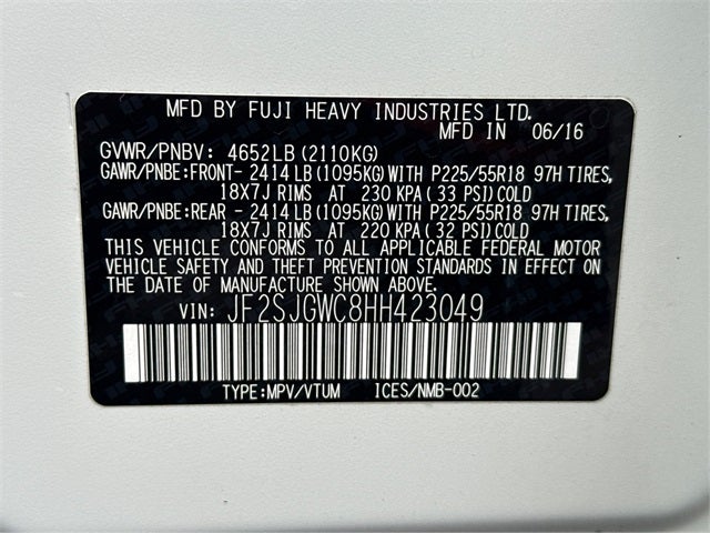 2017 Subaru Forester 2.0XT Touring