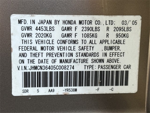 2005 Honda Accord Hybrid