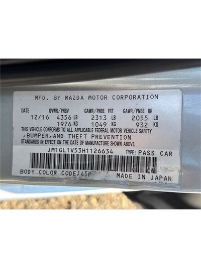 2017 Mazda Mazda6 Touring