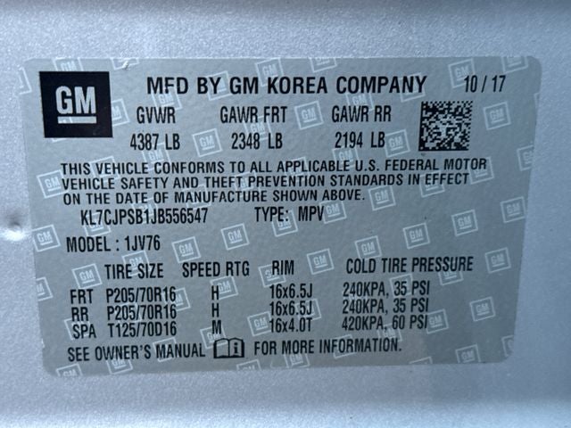 2018 Chevrolet Trax LT