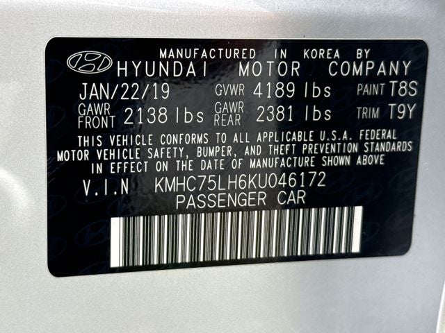 2019 Hyundai Ioniq Electric Base