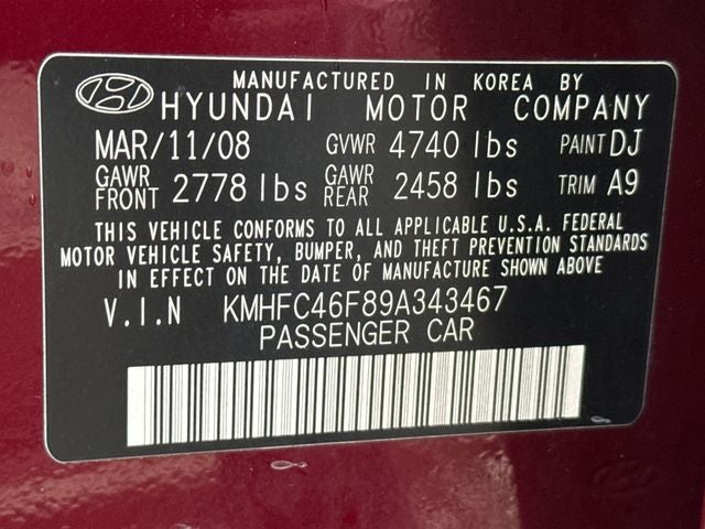 2009 Hyundai Azera Limited