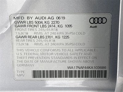 2019 Audi A4 allroad 2.0T Premium Plus quattro