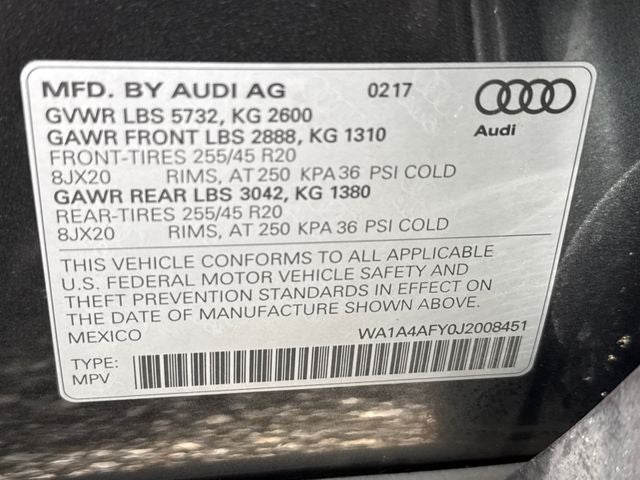 2018 Audi SQ5 3.0T Premium Plus quattro