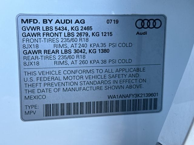 2019 Audi Q5 2.0T Premium quattro