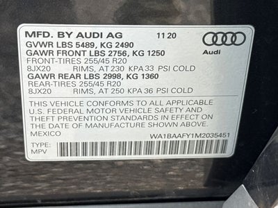 2021 Audi Q5 45 Premium Plus quattro