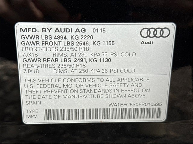 2015 Audi Q3 2.0T Premium Plus quattro