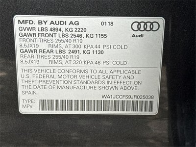 2018 Audi Q3 2.0T Premium Plus quattro