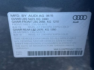 2016 Audi Q5 2.0T Premium Plus quattro
