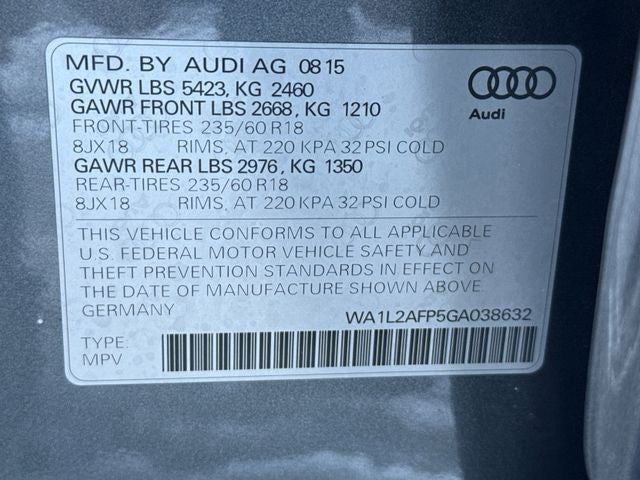 2016 Audi Q5 2.0T Premium Plus quattro