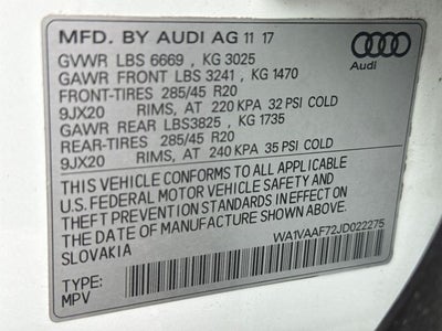 2018 Audi Q7 3.0T Prestige quattro